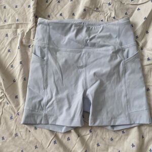 Outdoor-voices Women's Blue and White Shorts